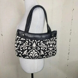 Thirty-one black/white paisley shoulder‎ bag